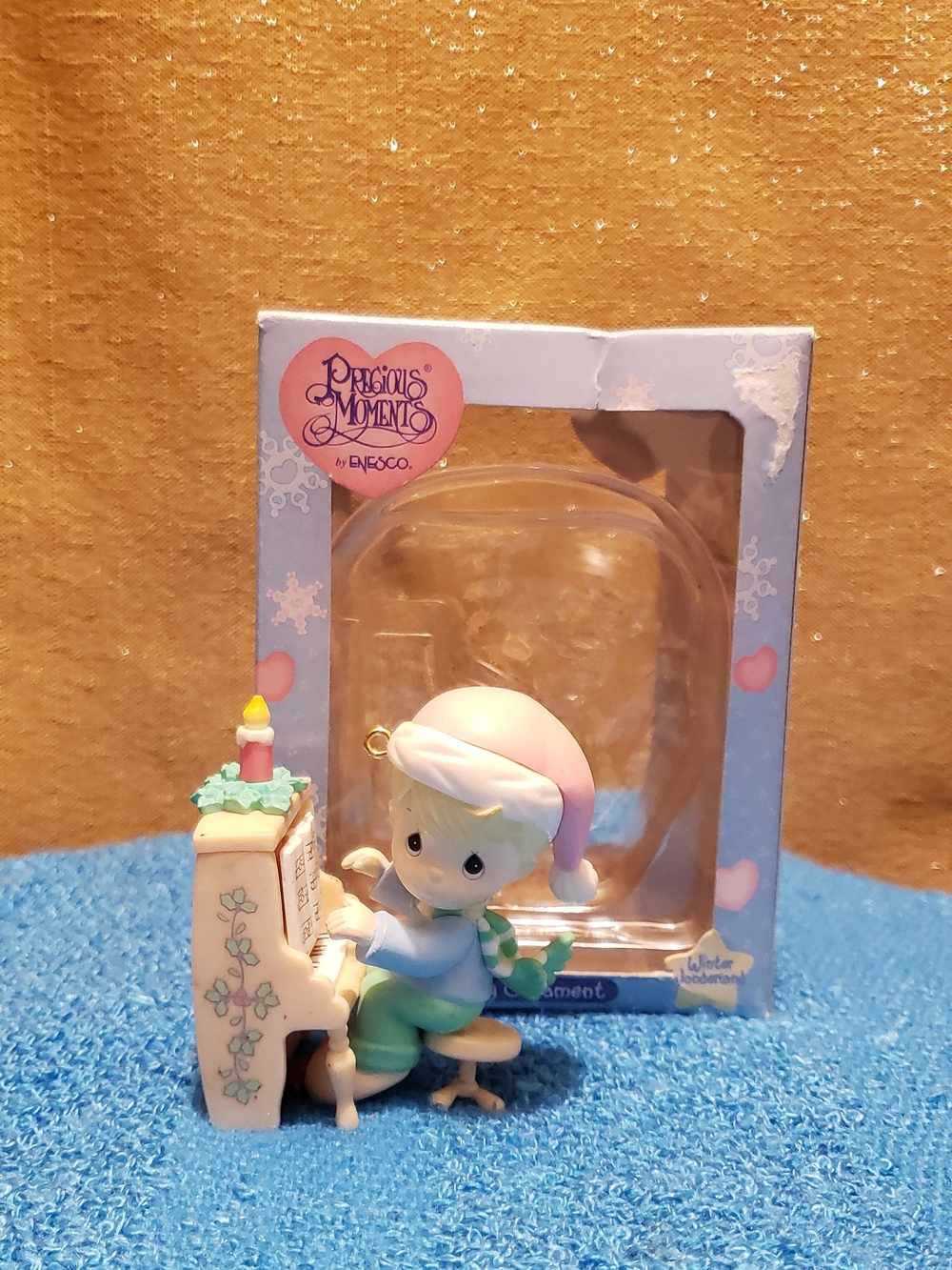 Enesco Precious Moments Figurine in Pink, Cream, Blue & Green
